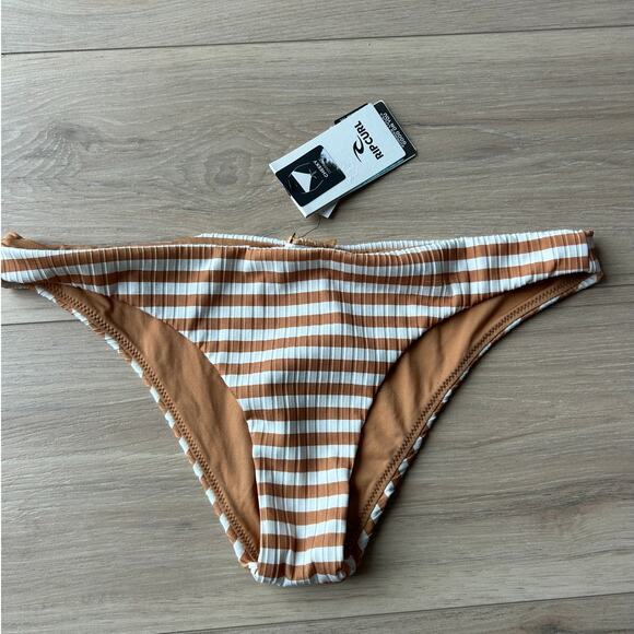 Rip Curl Premium Surf Cheeky Bikini Bottom - Light Brown Large NWT - Picture 4 of 9